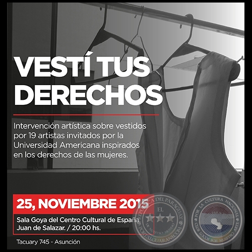 VEST TUS DERECHOS - Exposicin de CRSITINA PAOLI - 25 de noviembre al 5 de diciembre de 2015